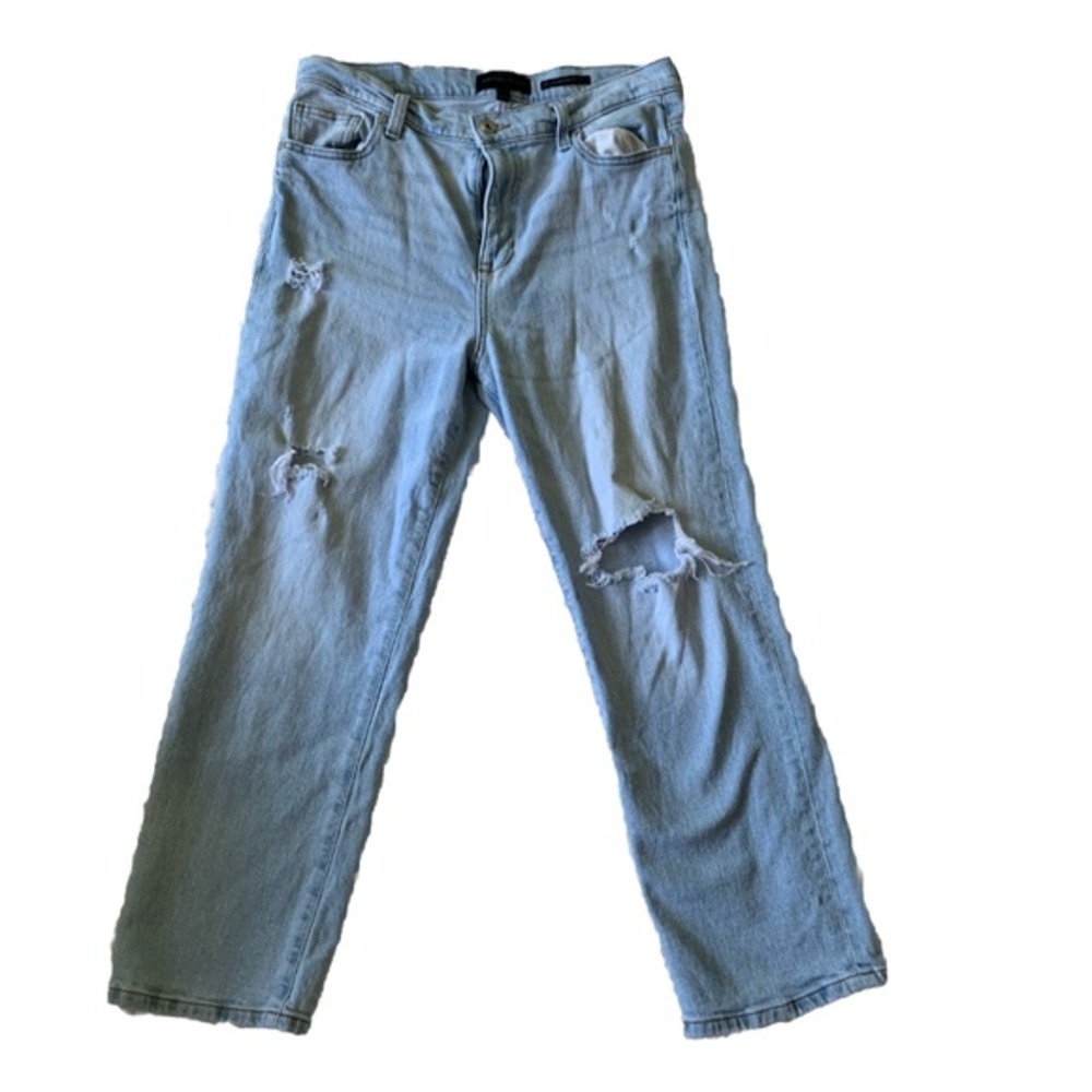 Kendall + Kylie High Rise Straight Jeans SZ-13/31 Distressed